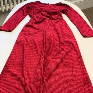Monteau - Los Angeles Red Velvet Jumpsuite sz Med